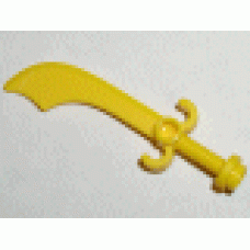 Part 43887 Yellow Minifig, Weapon Sword, Scimitar 